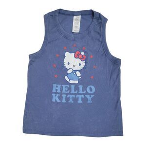 Women's Character 4th of July Stretch Relaxed Fit Comfort Tank Top - Hello Kitty